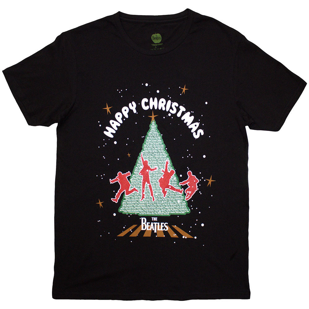 Beatles Christmas Tree T-shirt Front