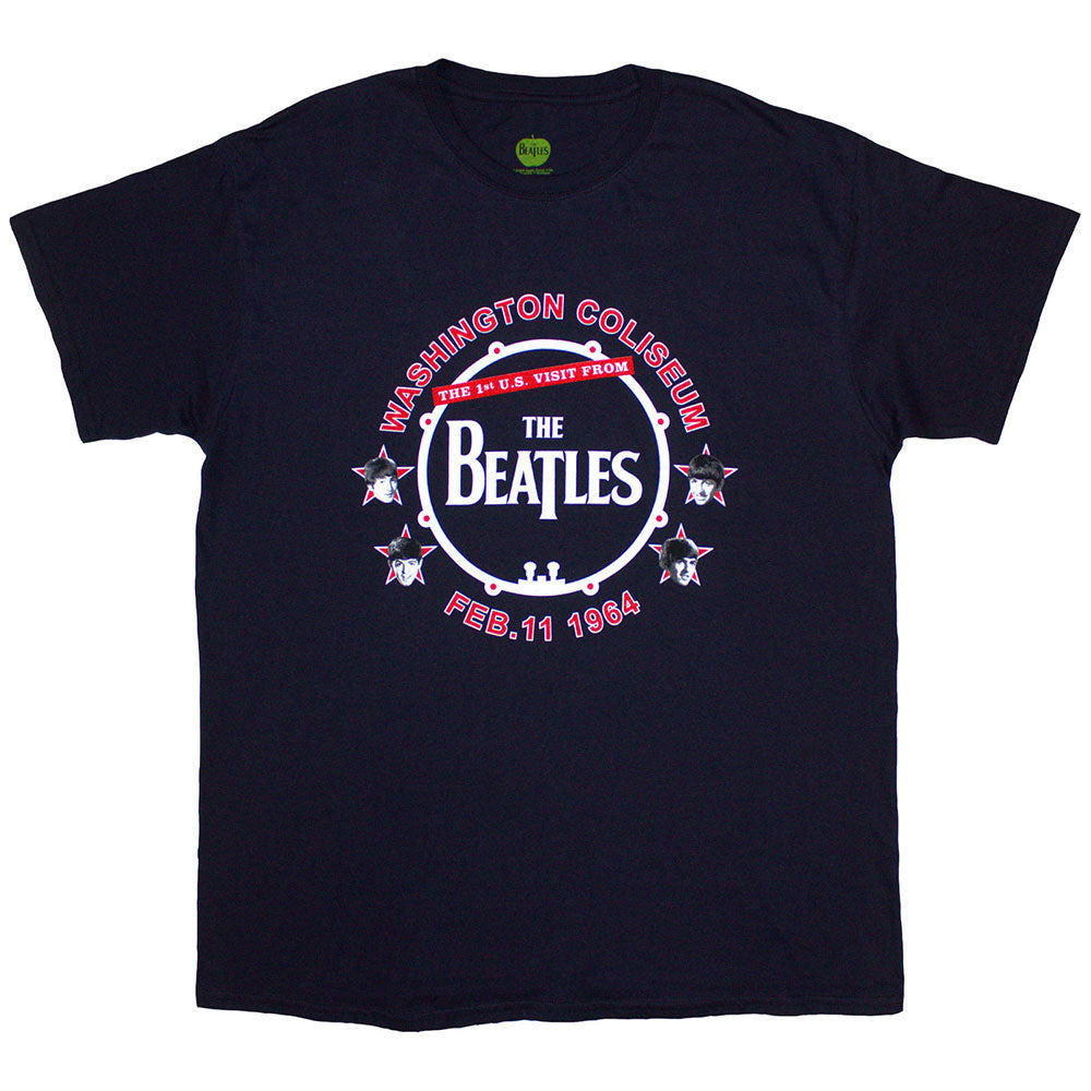 Beatles Washington '64 Drum T-shirt Front