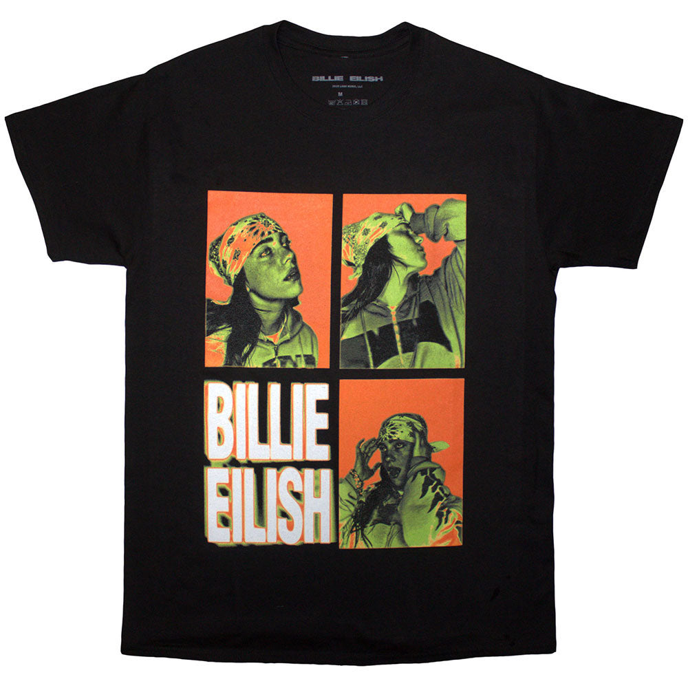 Billie Eilish 3 Photo Logo T-shirt Front