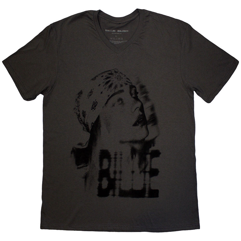Billie Eilish Tonal Bandana Photo T-shirt Front