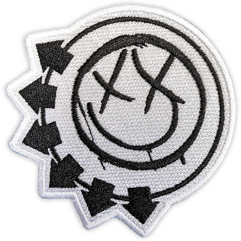 Blink 182 Black Six-arrow Smile Woven Patch Front