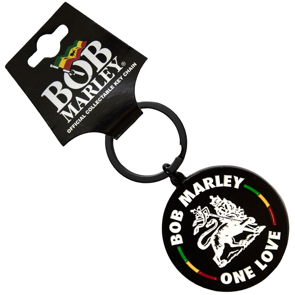 Bob Marley Lion Metal Key Chain Front