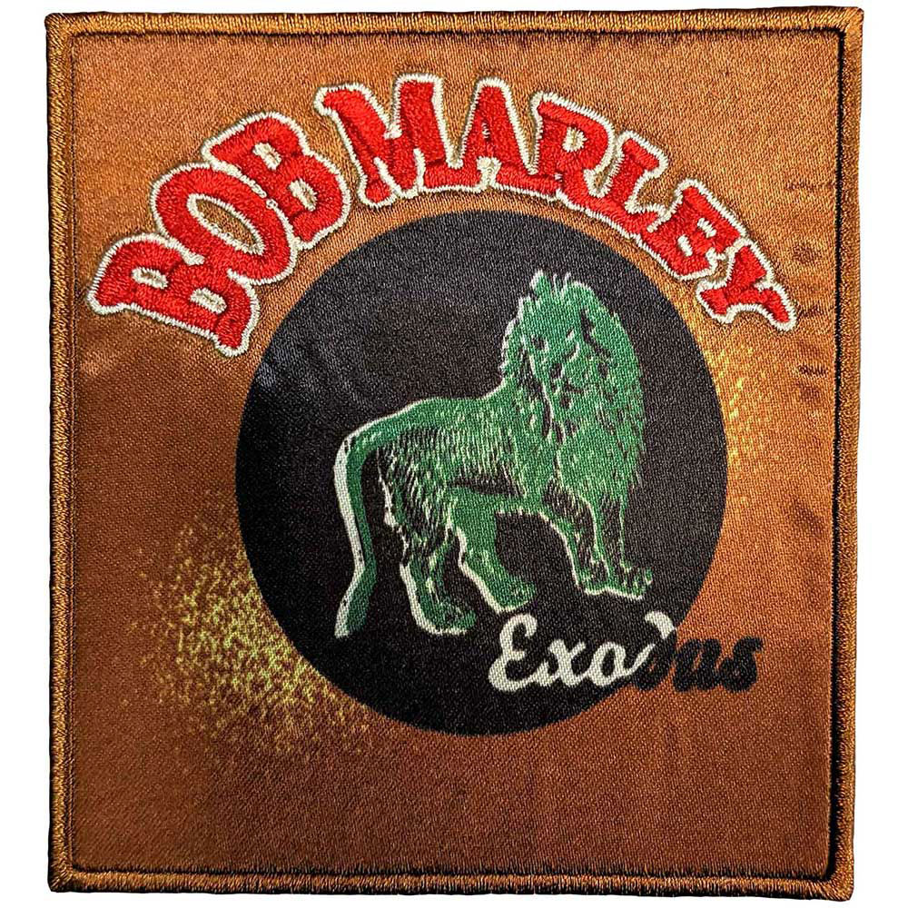 Bob Marley Exodus Lion Woven Patch Front
