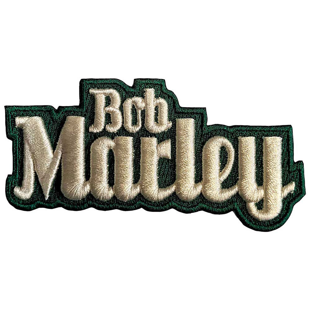 Bob Marley Text Logo Woven Patch Front