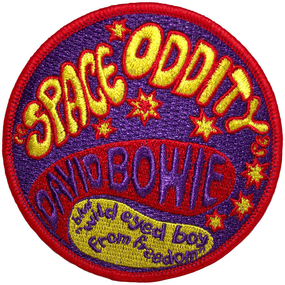 David Bowie Space Oddity Woven Patch Front