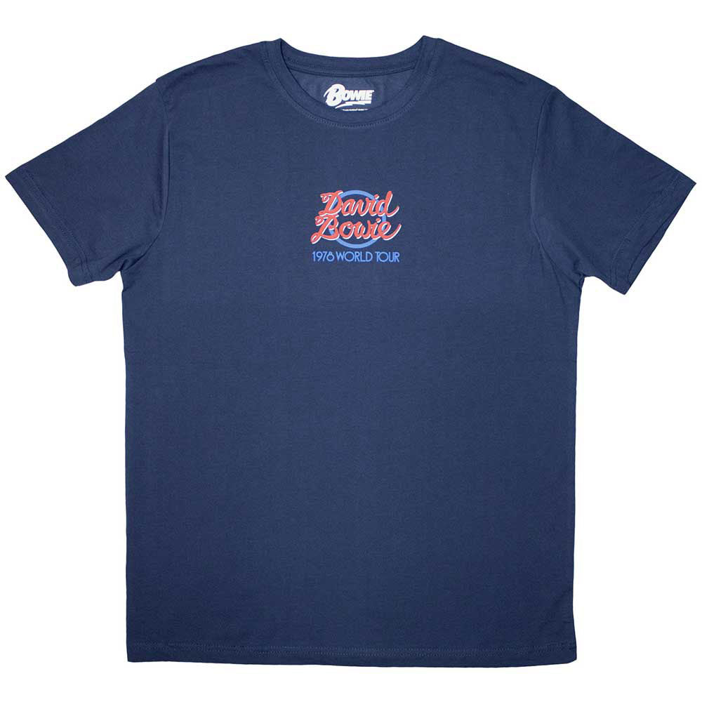 David Bowie Mini 1978 World Tour Logo T-shirt Front