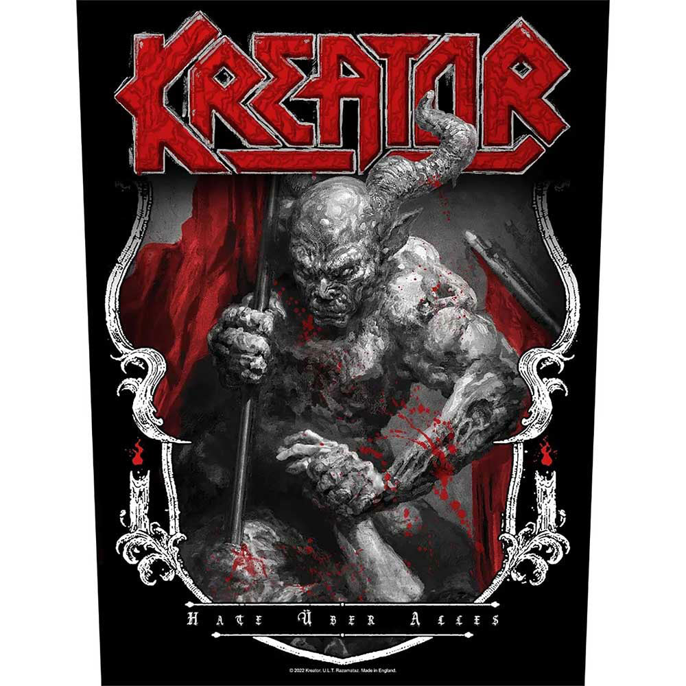 Kreator Hate Uber Alles Back Patch Front