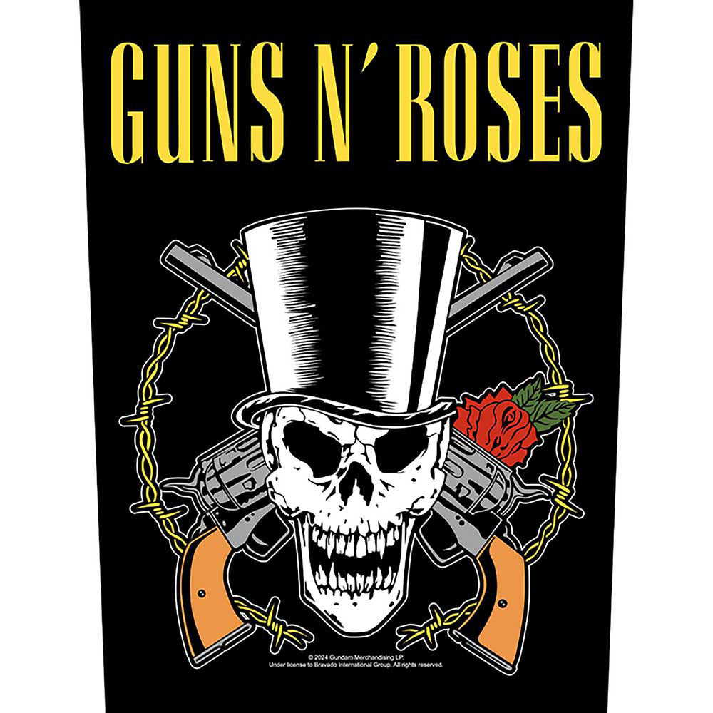 Guns N Roses Skull & Guns Back Patch Front