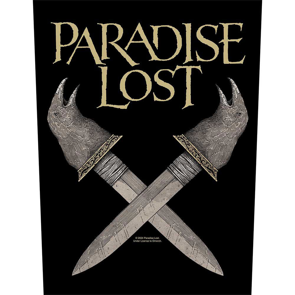 Paradise Lost Obsidian Dagger Back Patch Front