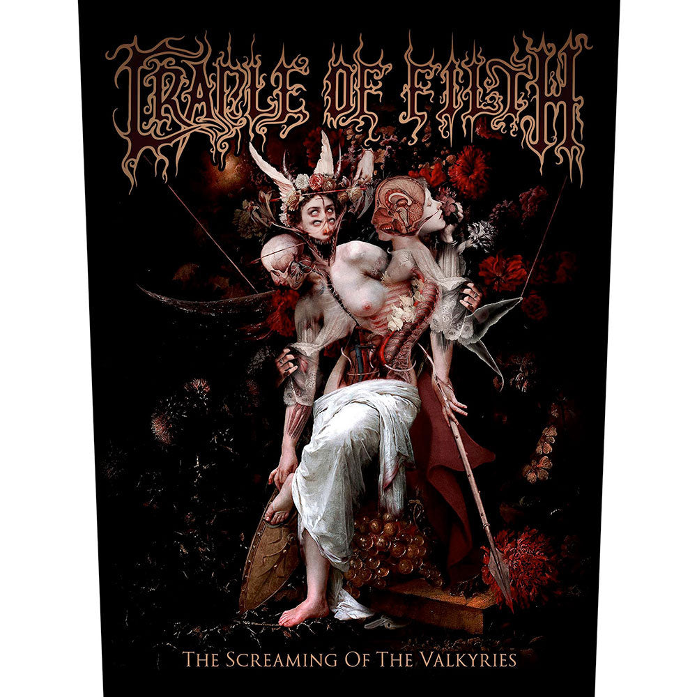 Cradle Of Filth Screaming Of The Valkyries Back Patch Front