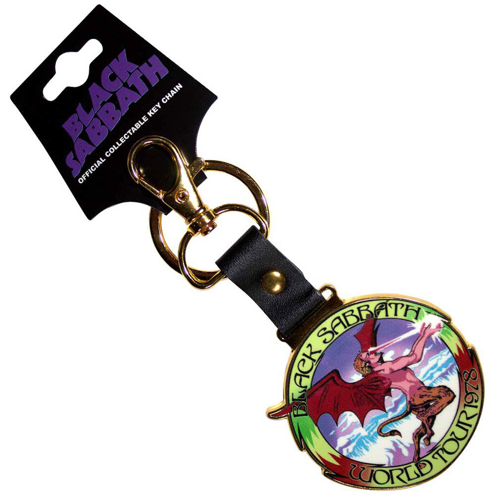 Black Sabbath World Tour 1978 Metal Key Chain Front