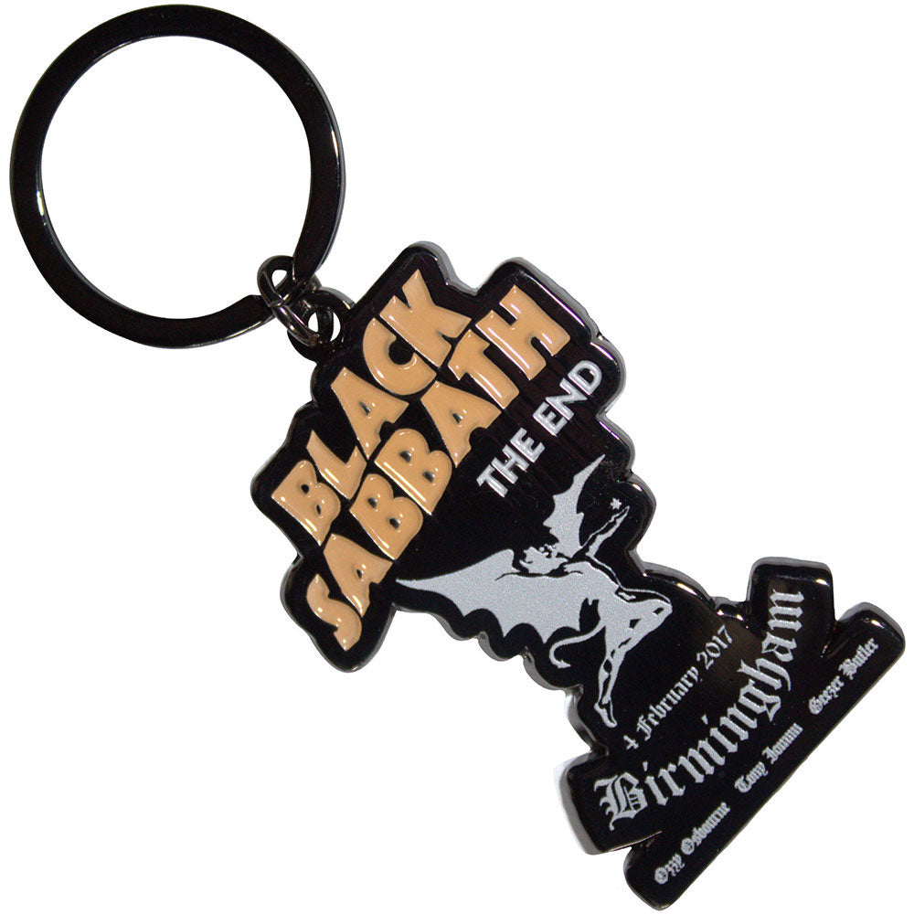 Black Sabbath The End Metal Key Chain Front