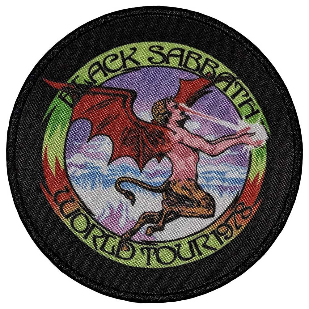 Black Sabbath World Tour 1978 Woven Patch Front