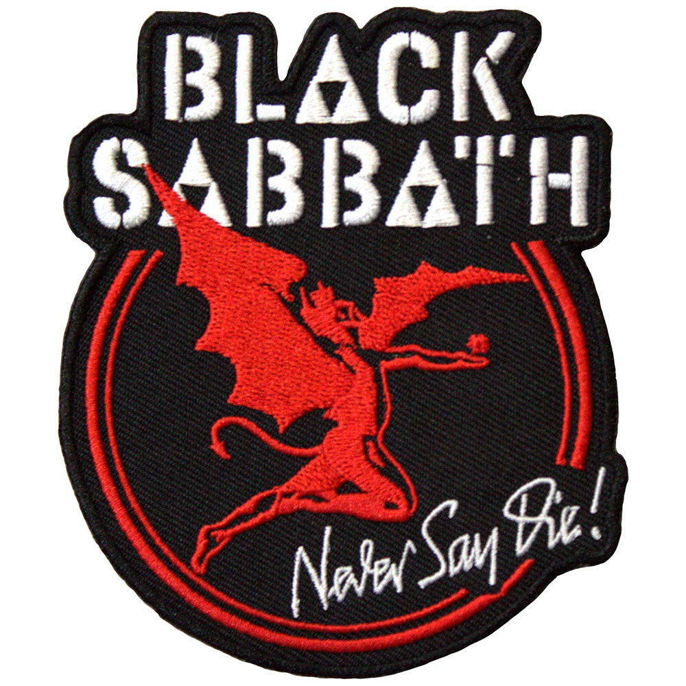 Black Sabbath Archangel Never Say Die Woven Patch Front