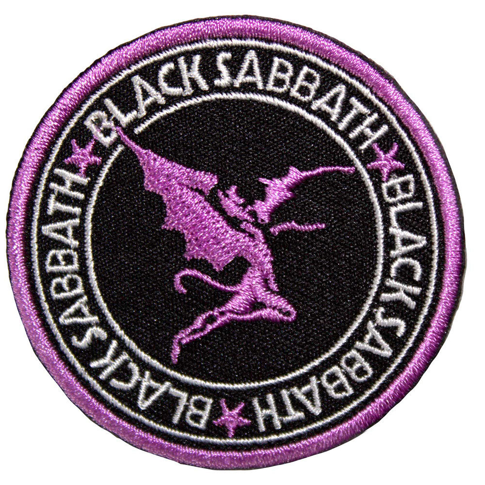 Black Sabbath Daemon Circle Woven Patch Front