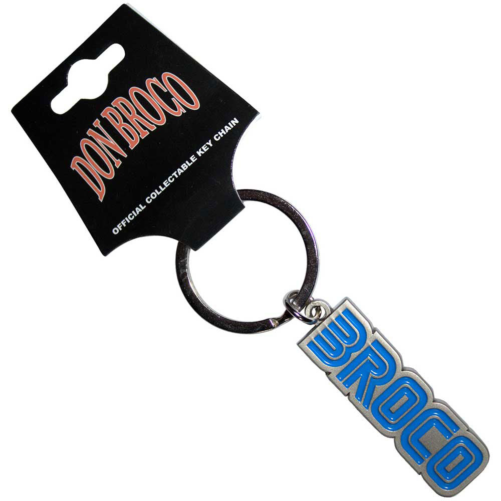 Don Broco Blue Logo Metal Key Chain Front