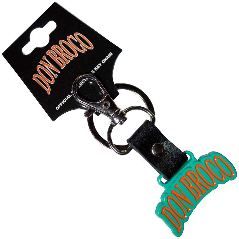 Don Broco Orange Logo Metal Key Chain Front