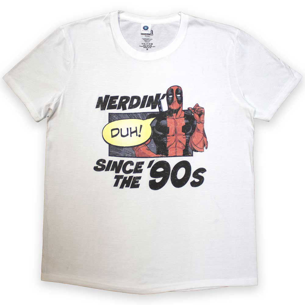 Marvel Comics Deadpool Nerdin' Since The '90s T-shirt Front