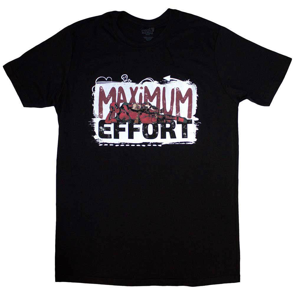 Marvel Comics Deadpool Maximum Effort T-shirt Front