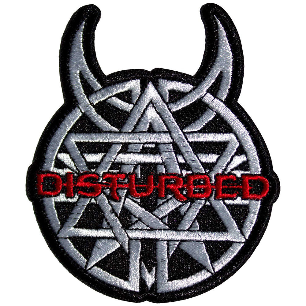 Disturbed Logo Woven Patch Front