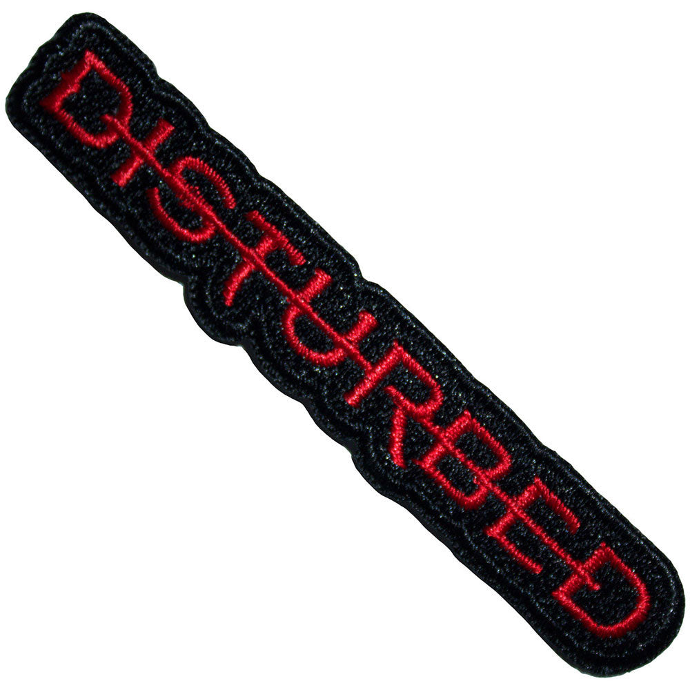 Disturbed Strike Through Woven Patch Front