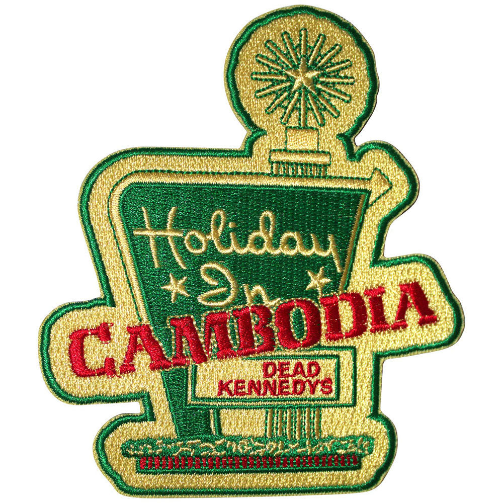Dead Kennedys Holiday In Cambodia Woven Patch Front