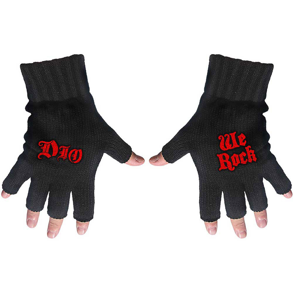Dio We Rock Knit Gloves Front