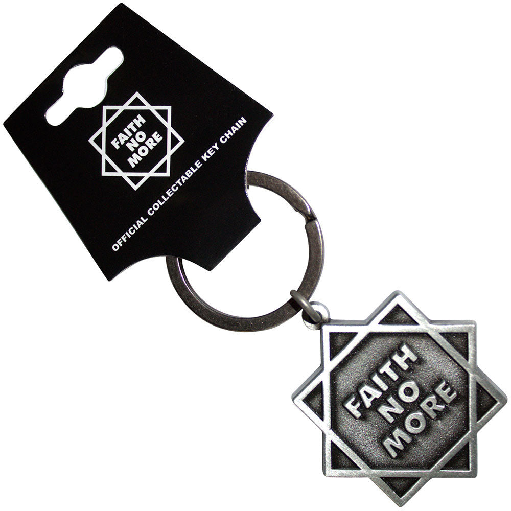 Faith No More Star Logo Metal Key Chain Front