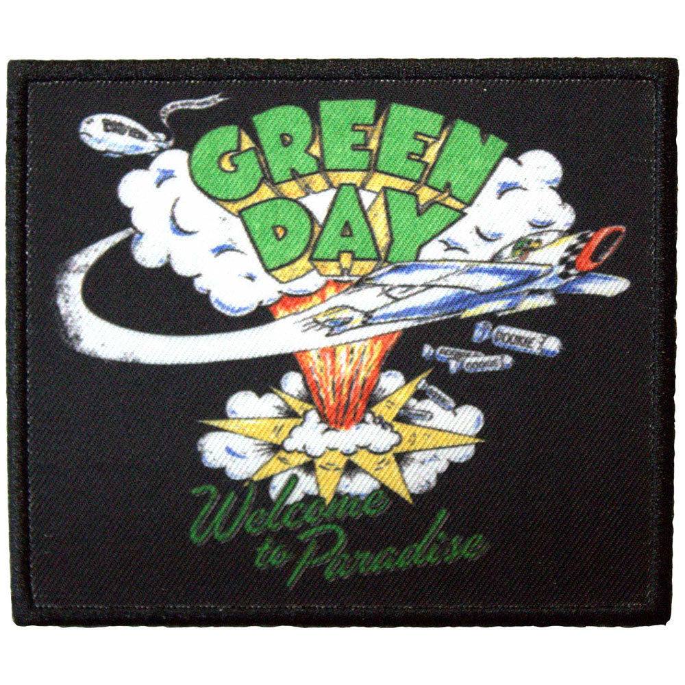 Green Day Welcome To Paradise Woven Patch Front