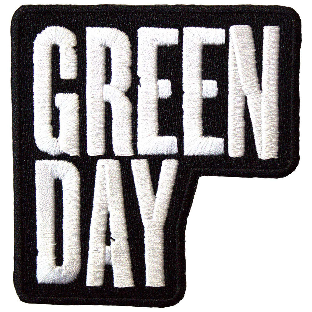 Green Day Stacked Logo Woven Patch Front