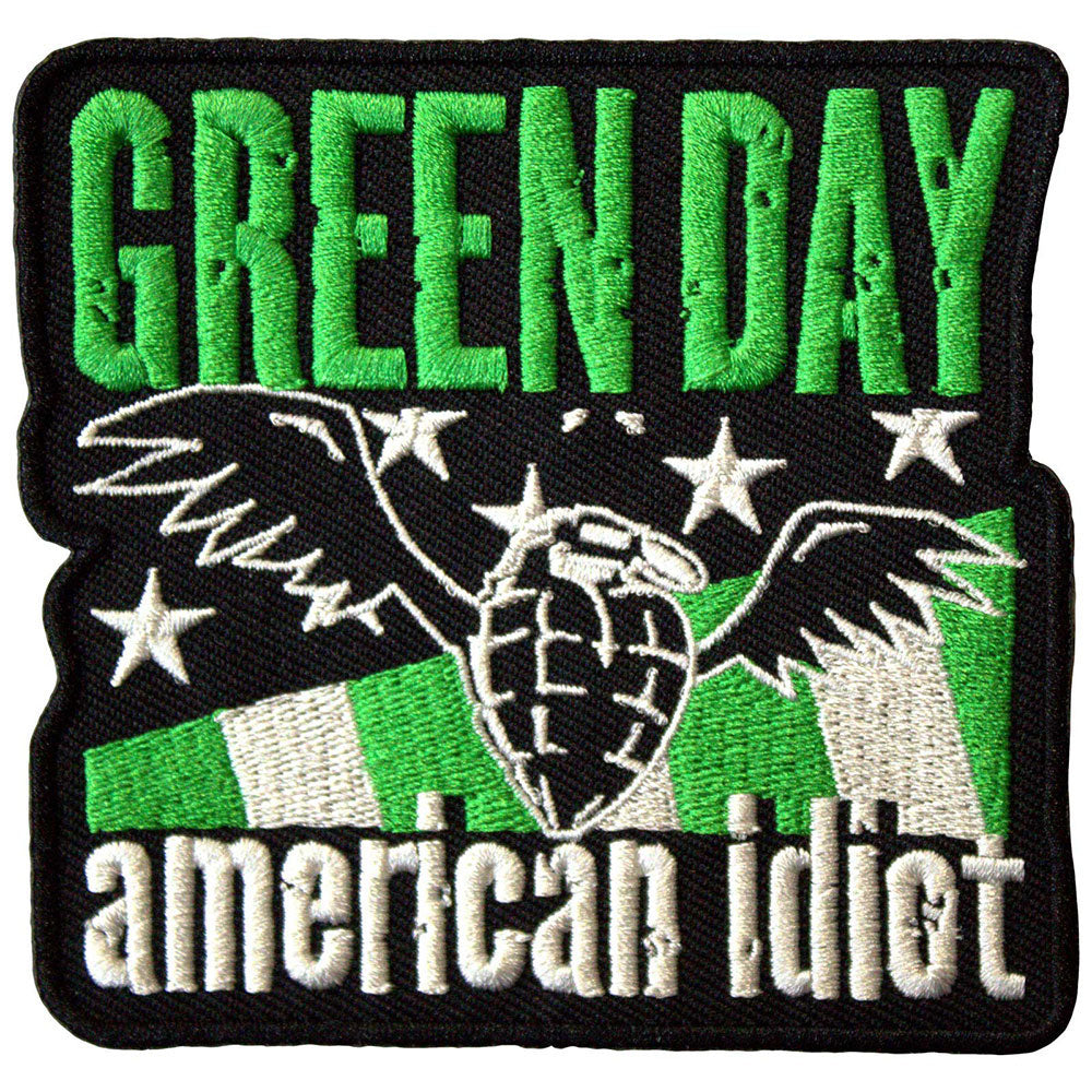 Green Day American Idiot Wings Woven Patch Front