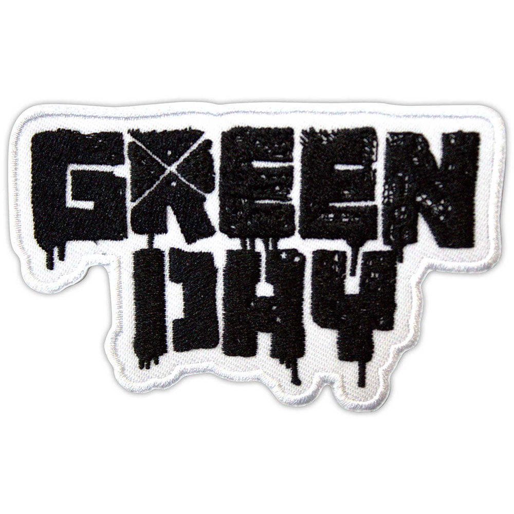 Green Day 21st Century Breakdown B&w Logo Woven Patch Front