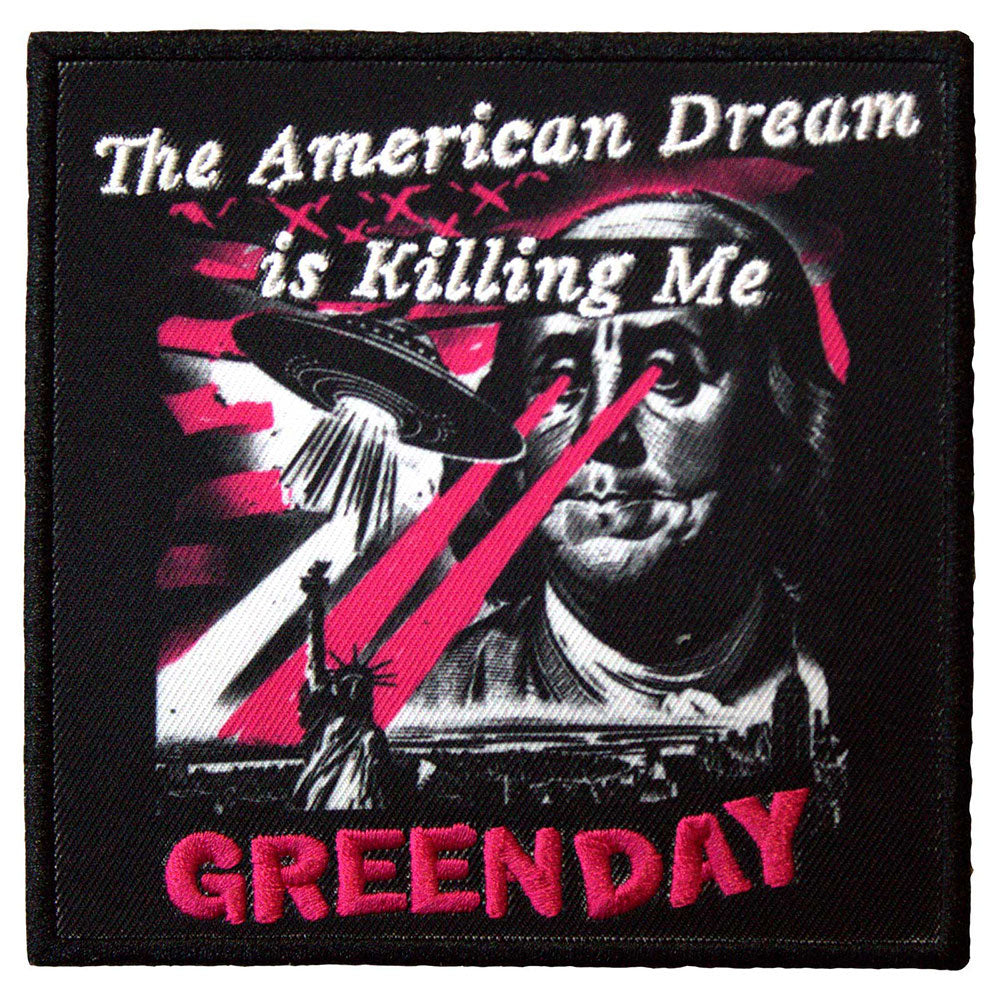 Green Day American Dream Woven Patch Front