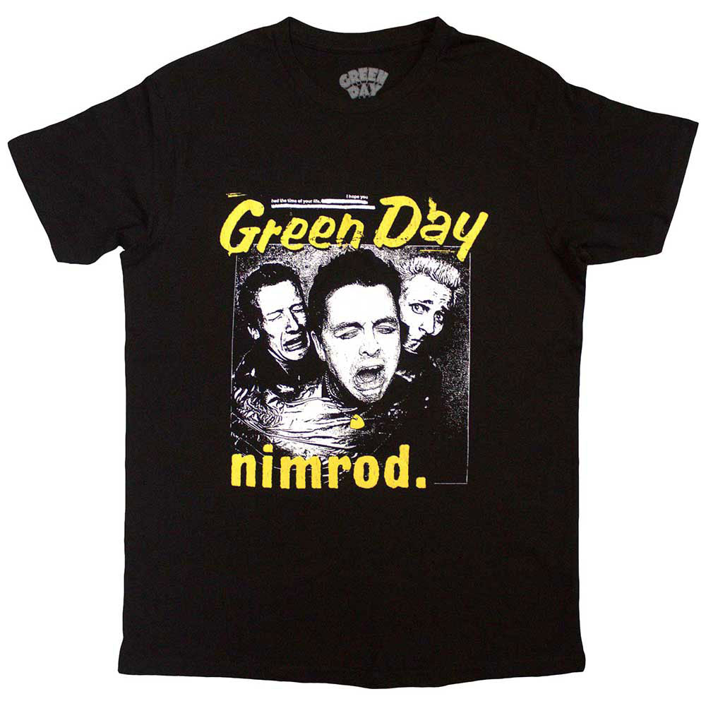 Green Day Yellow Pick -nimrod T-shirt Front