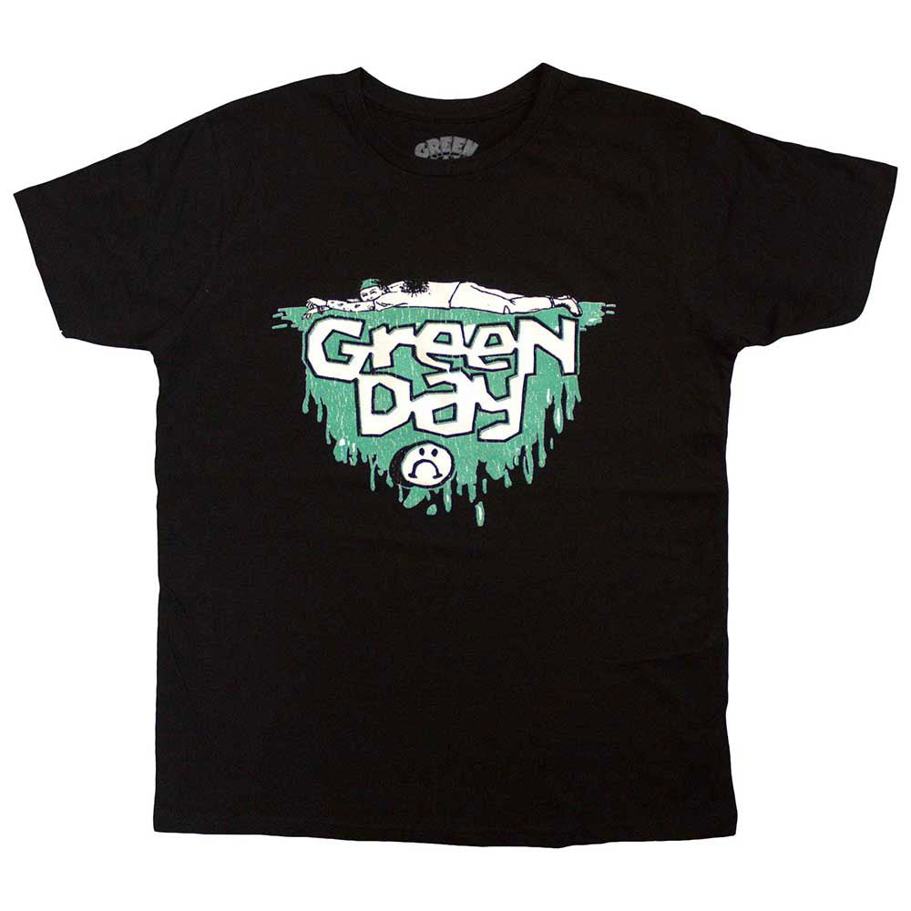 Green Day Sad Smiley T-shirt Front