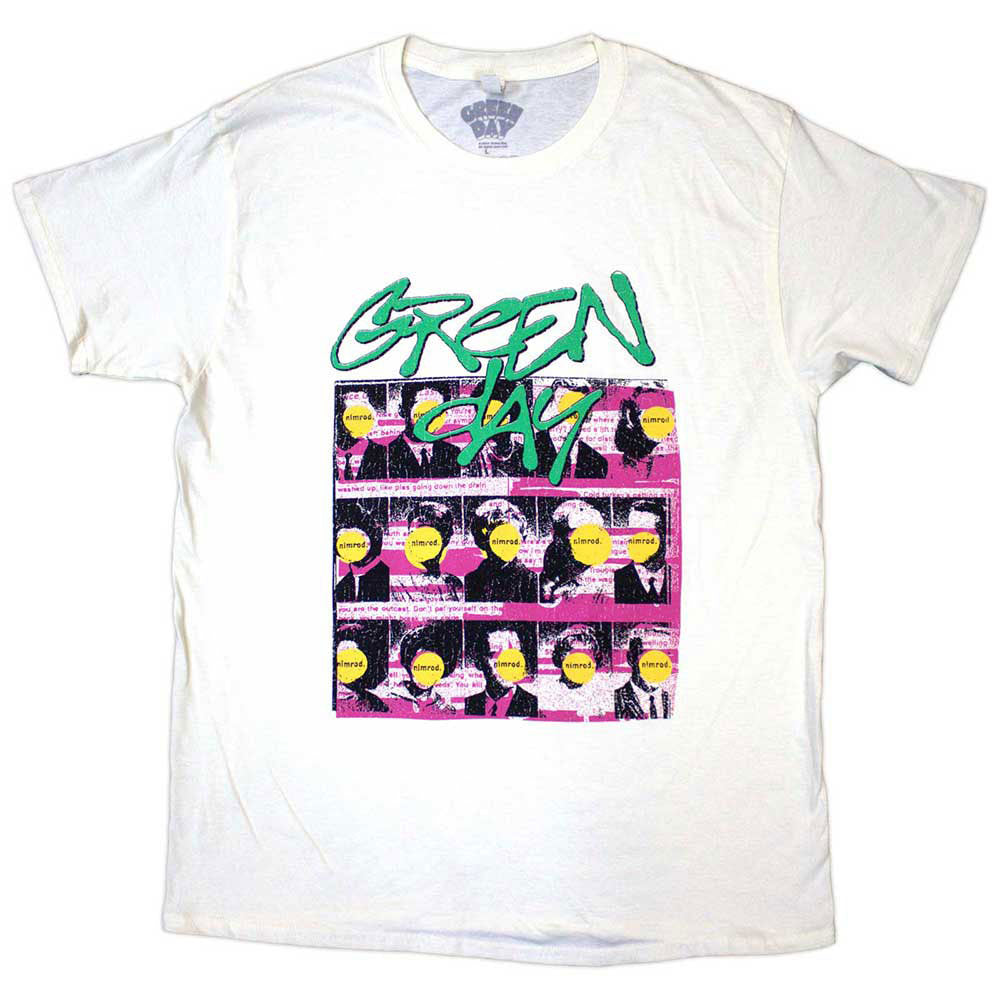 Green Day Nimrod Mugshots T-shirt Front