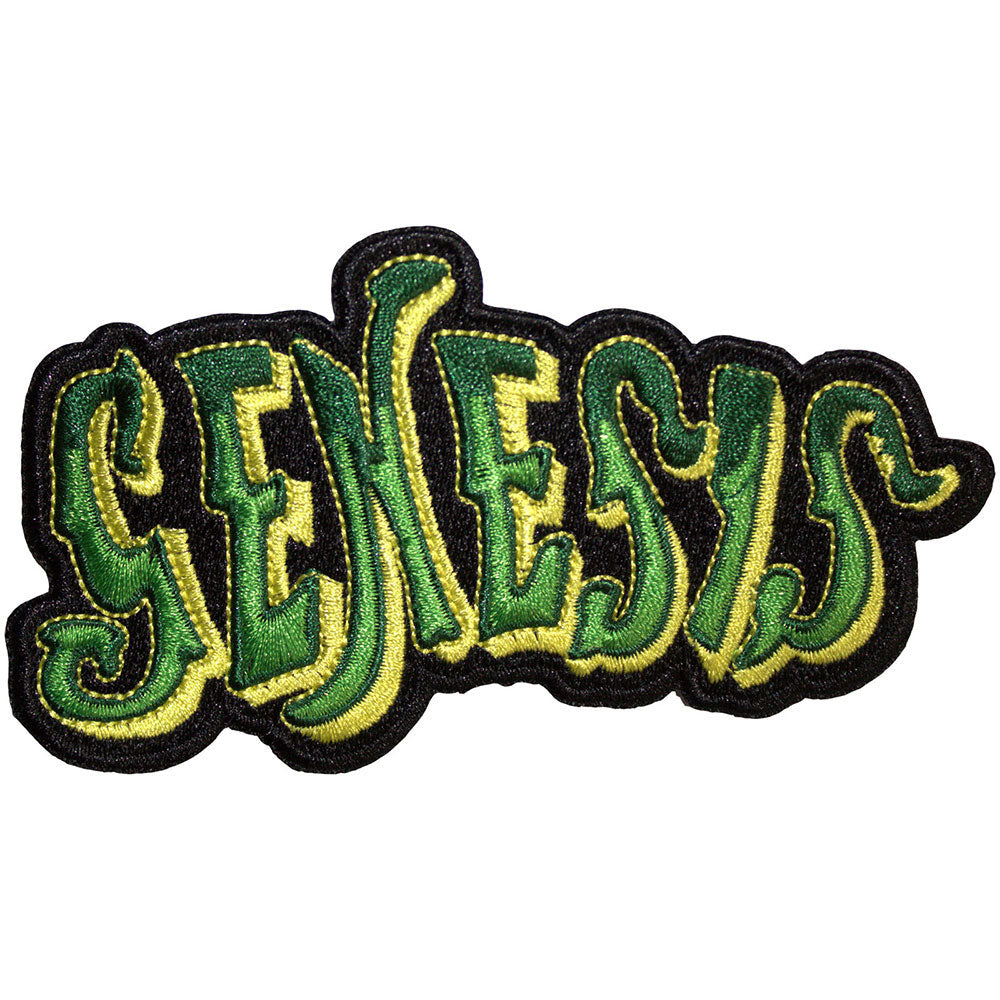 Genesis Classic Logo Cut-out Green Woven Patch Front