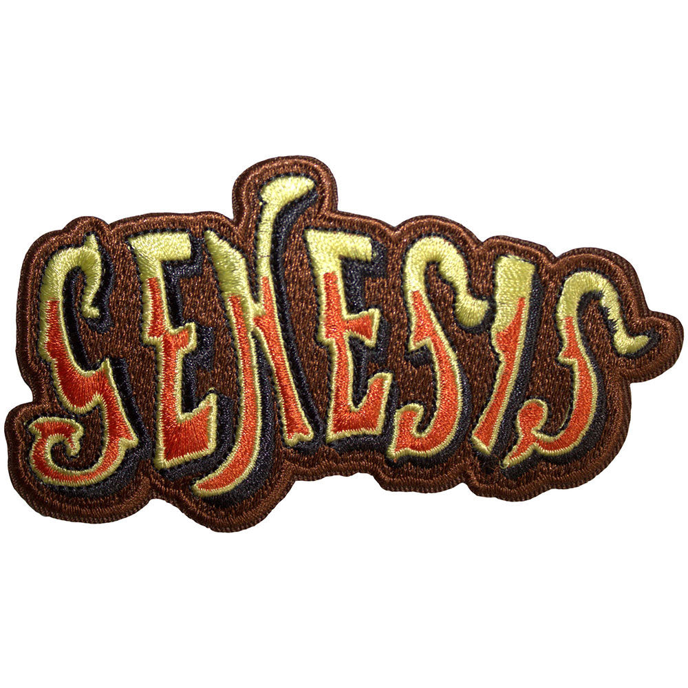 Genesis Classic Logo Cut-out Orange Woven Patch Front
