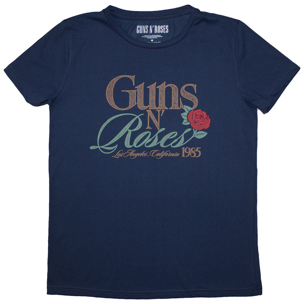 Guns N Roses California 1985 T-shirt Front