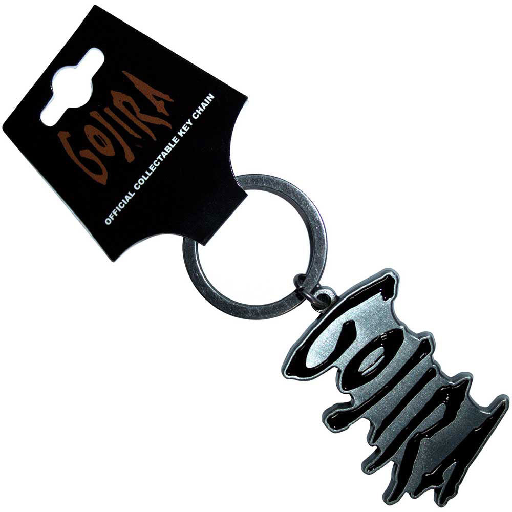 Gojira Logo Metal Key Chain Front