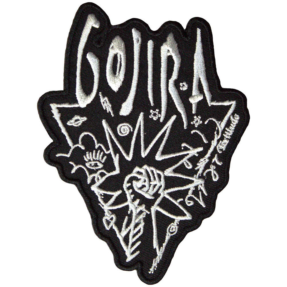Gojira Power Glove Woven Patch Front