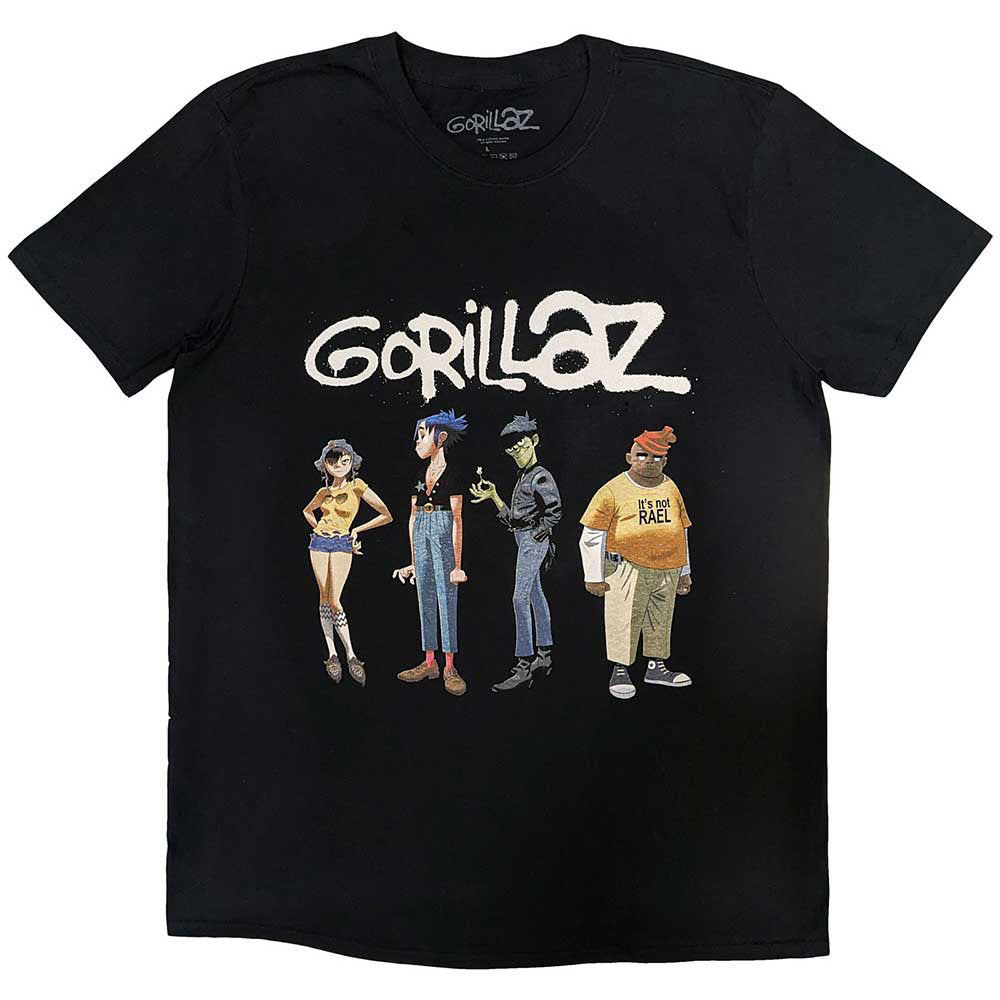 Gorillaz Spray Logo Group T-shirt Front