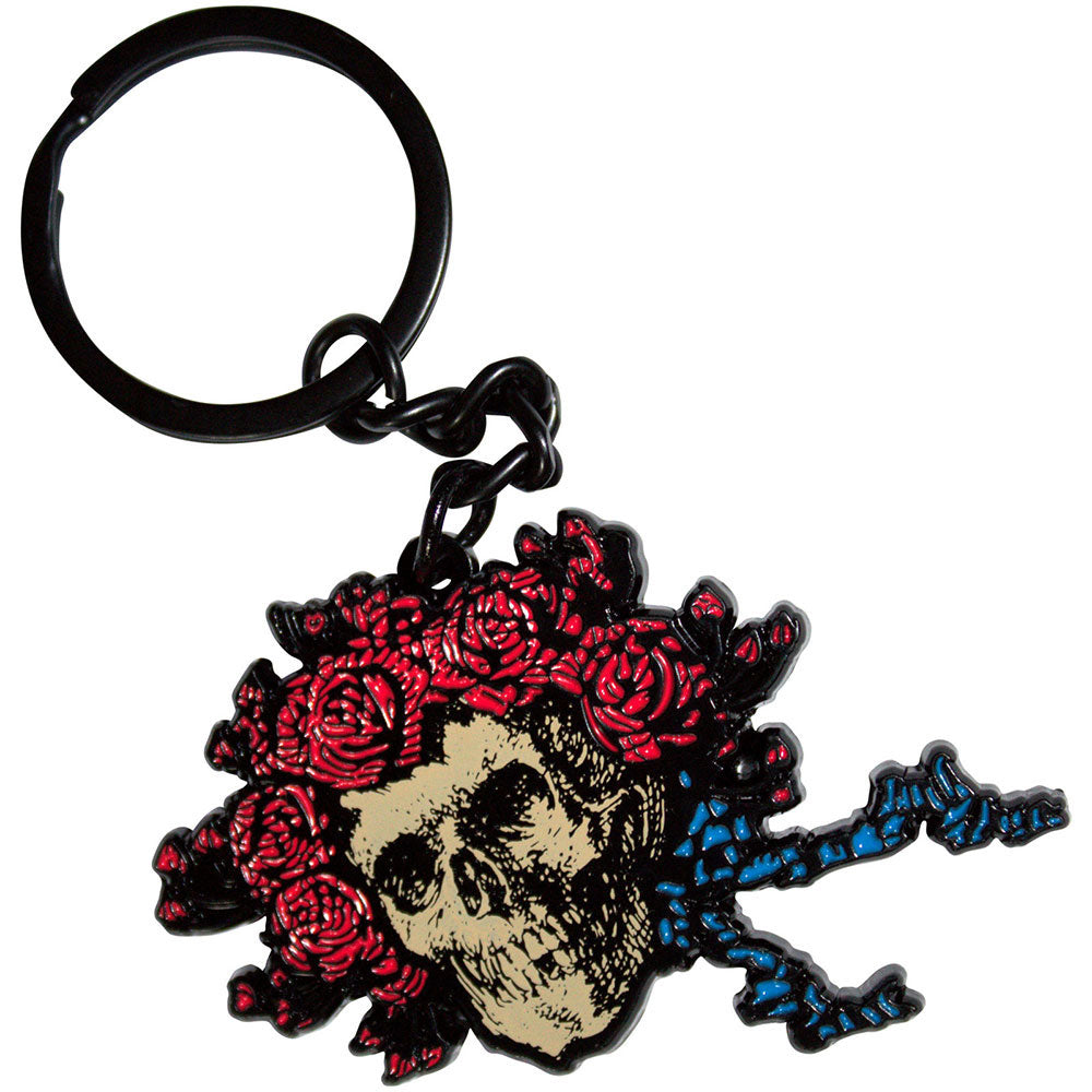 Grateful Dead Bertha Skull Metal Key Chain Front