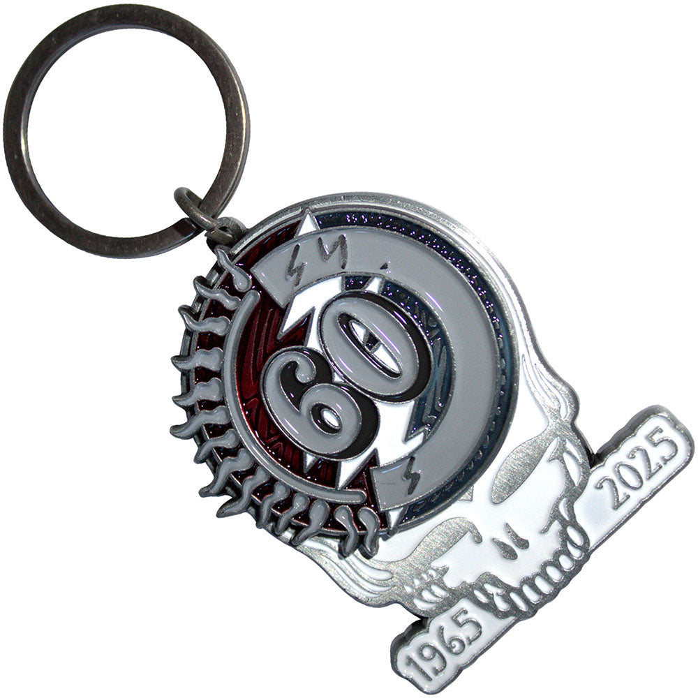 60th Anniversary Skull Metal Key Chain