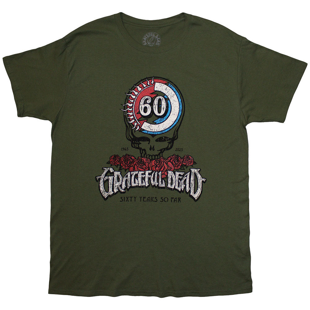 Grateful Dead 60th Roses T-shirt Front
