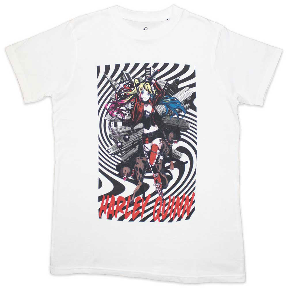 DC Comics Harley Quinn Spiral T-shirt Front