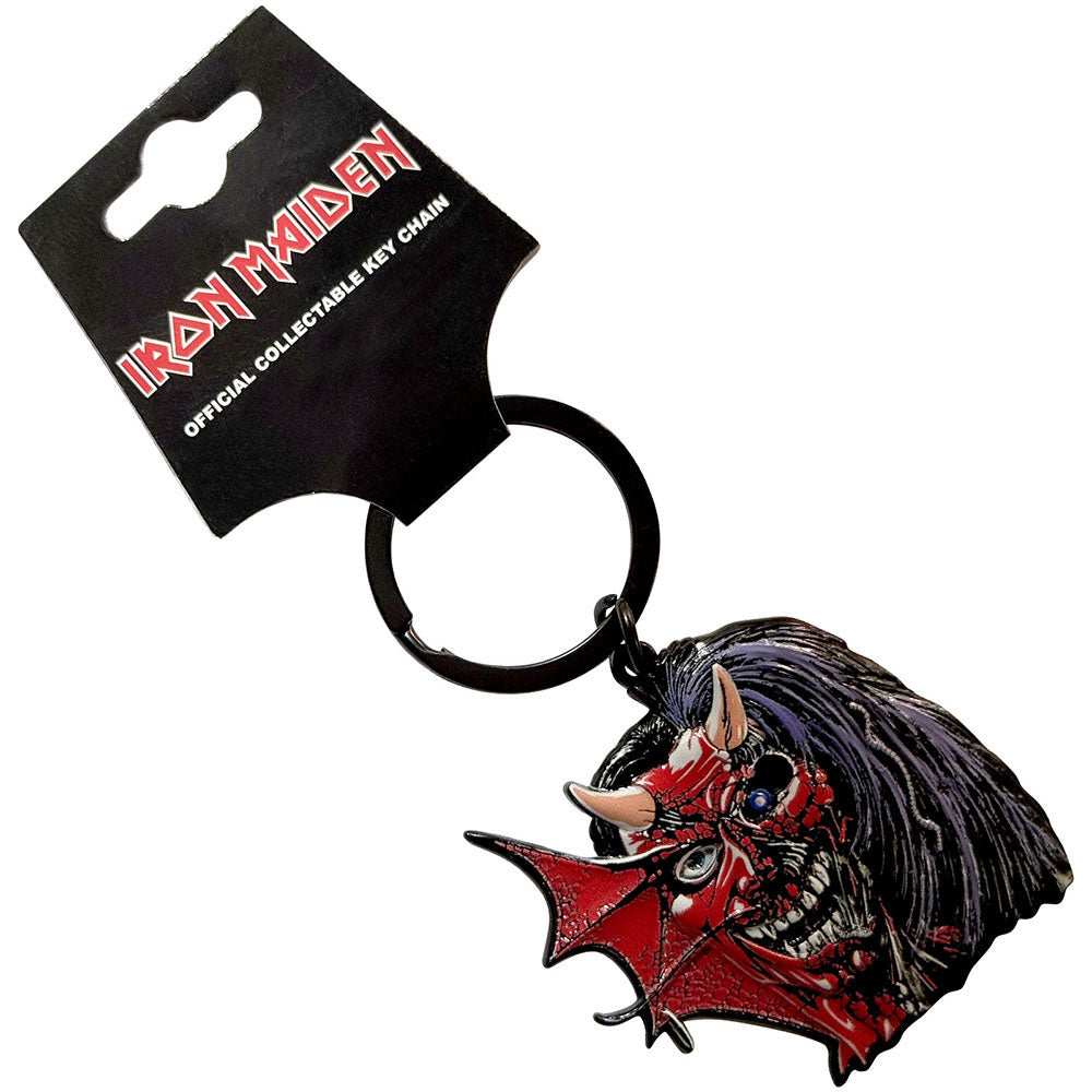 Iron Maiden Purgatory Eddie Metal Key Chain Front