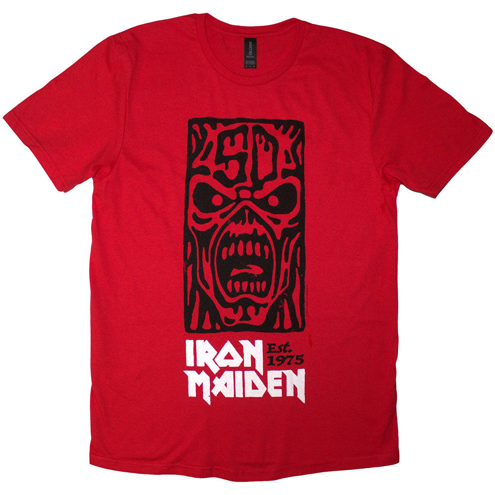 Iron Maiden Est. 1975 Stamp Logo Black T-shirt Front