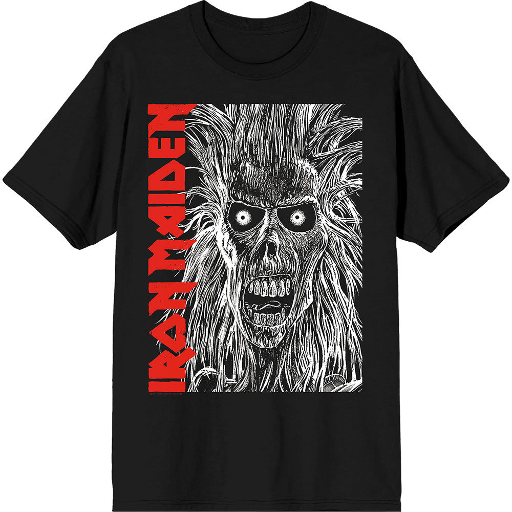 Iron Maiden Eponymous Face Red Logo T-shirt Front