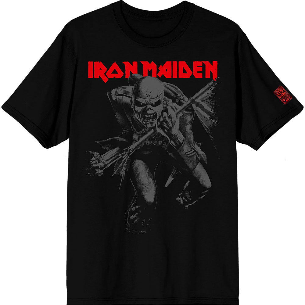 Iron Maiden 50 Trooper Crop Grey T-shirt Front